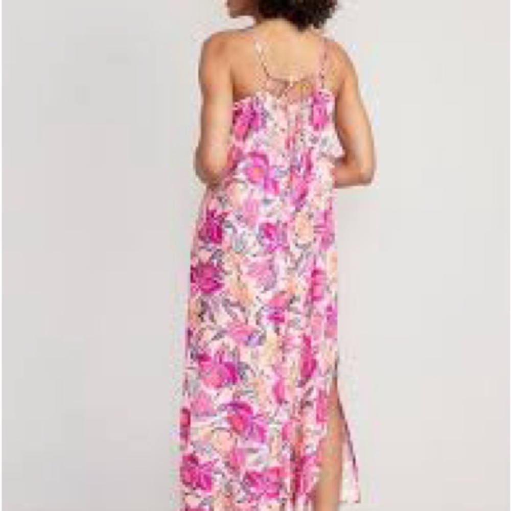 Old Navy Pink Floral Maxi Dress